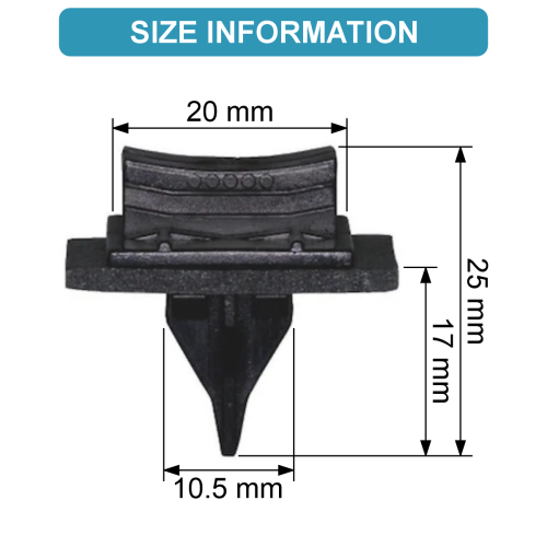 MOULDING CLIP WINDSCREEN SURROUNDING 2