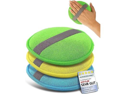 Hand polishing sponge, polishing cloth, 3 pcs. Glart