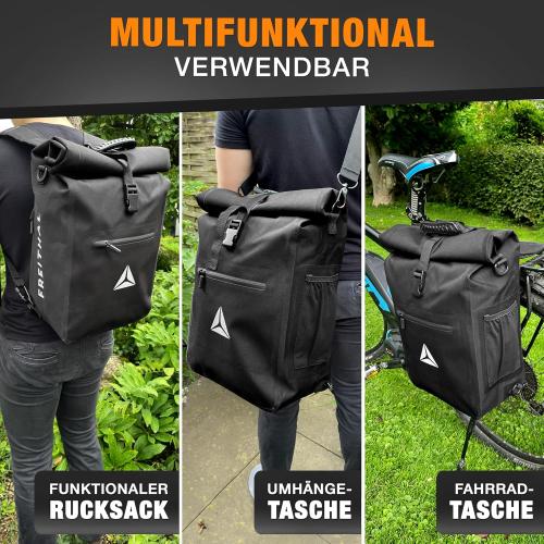 Recycled Fabric Bicycle Bag 2