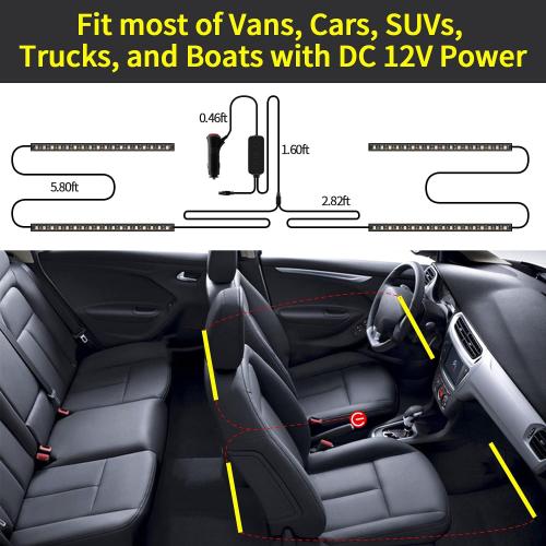 Car LED Interior Lighting Kit 3