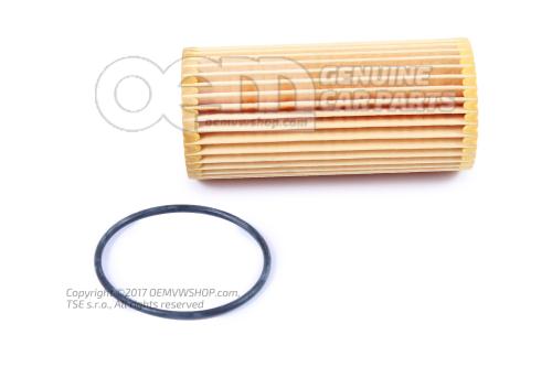 Filter element with gasket 16