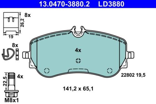 Brake Pad Set, Disc Brake