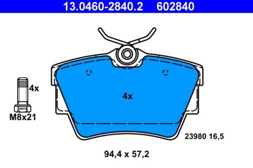 Brake Pad Set, Disc Brake