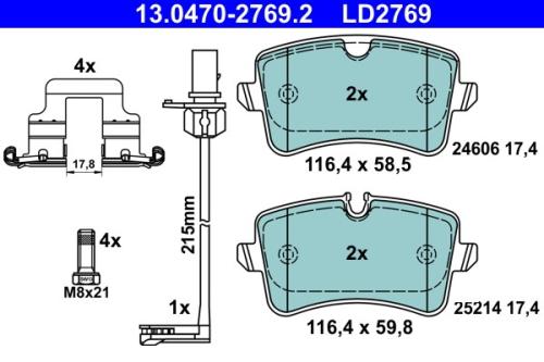 Brake Pad Set, Disc Brake