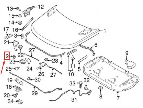 Hood Stop Inner Buffer 2