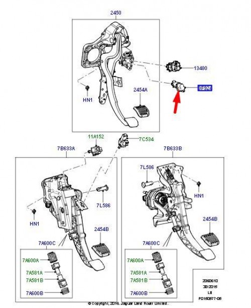 Speed Control Inhibitor Switch - Freelander 2 - Range Rover Evoque 2
