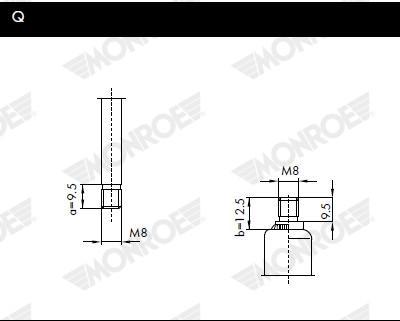 Gas Spring, Boot-/cargo Area 2