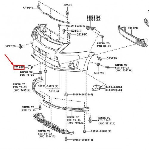 Cover, fr bumper hol ; TR 4