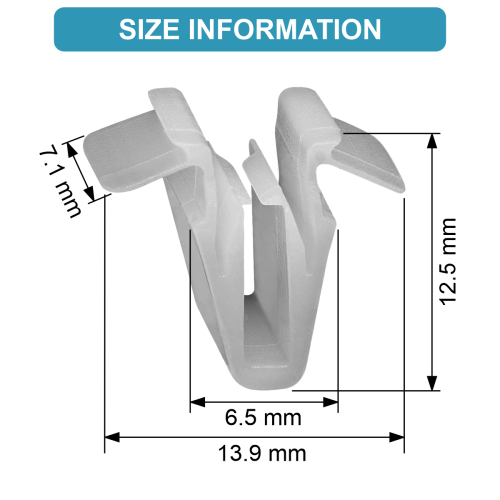 Door Garnish Moulding Retainer Clip 4