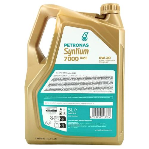 Engine oil SYNTIUM 7000 DME 0W-20 5L 3