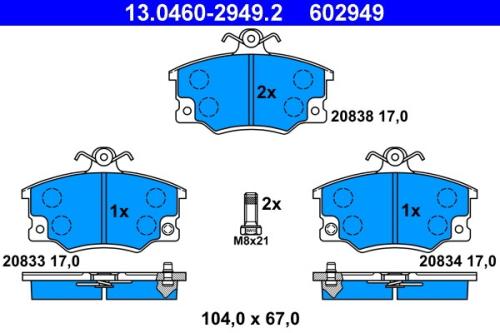 Brake Pad Set, Disc Brake