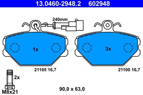 Brake Pad Set, Disc Brake