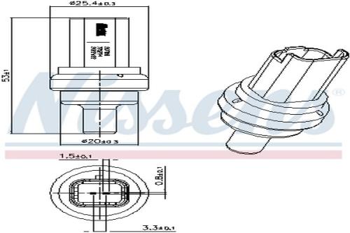 Sender Unit, Coolant Temperature