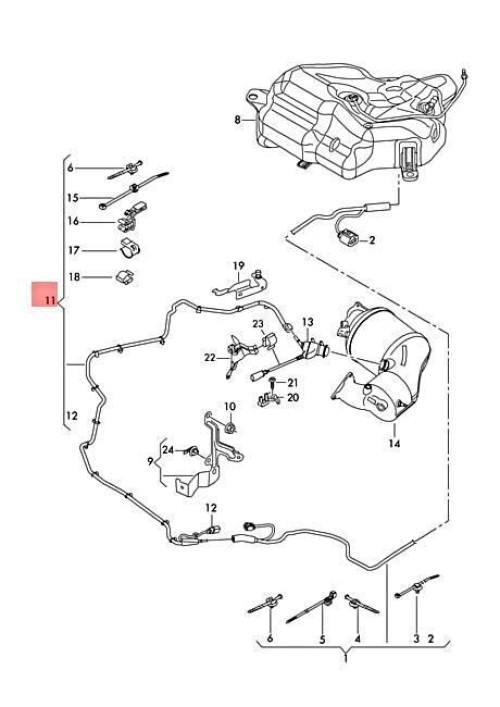 Reductor injector dosing line 2