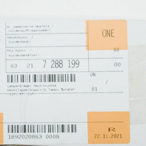 Bulb socket,rear light in trunk lid 5