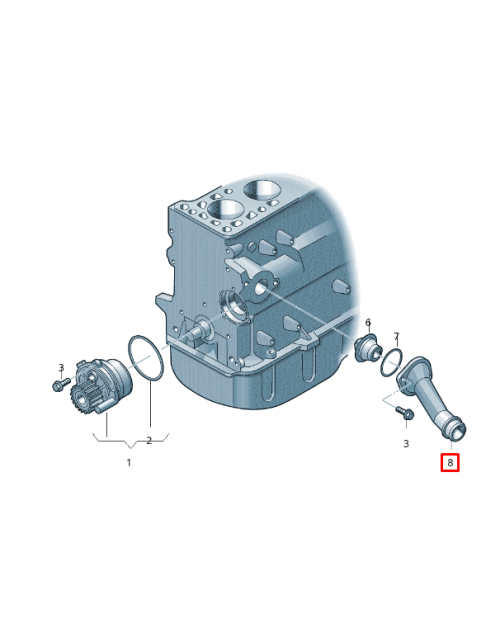 COOLANT THERMOSTAT HOUSING 4