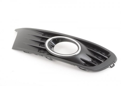 Satin blackhigh chrome vent grille 1