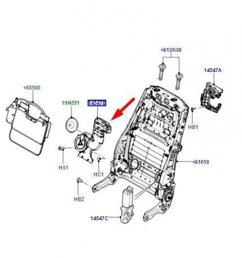 Front Seat Blower Motor