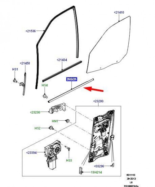 Front Left Door Weatherstrip 2