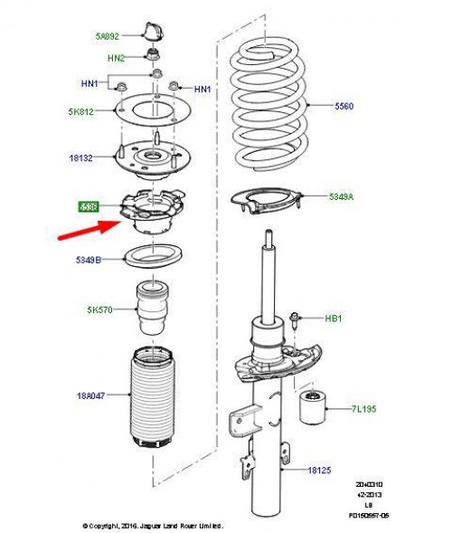 REAR SHOCK ABSORER INSULATOR 2