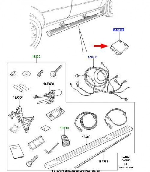 Side Step Control Module - Range Rover Vogue 2010 To 2012 From Vin Ba000001 3