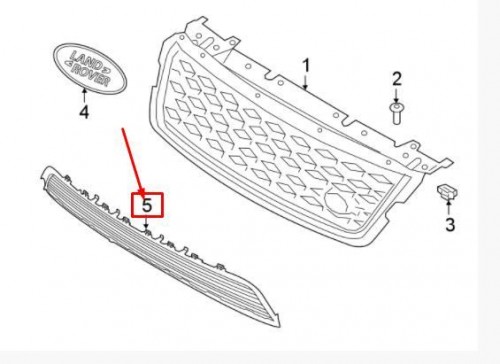Front Bumper Lower Grill 8