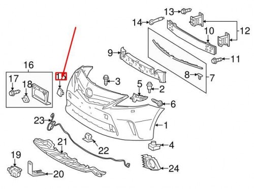 Cover, fr bumper; JP 8