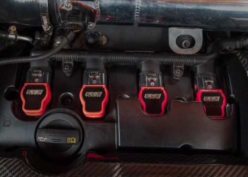 Ignition coil with spark plug cap 8