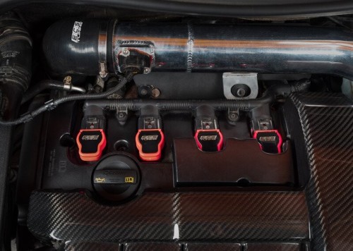 Ignition coil with spark plug cap 5