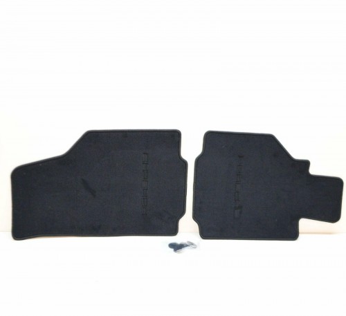 1 set foot mats Black 4
