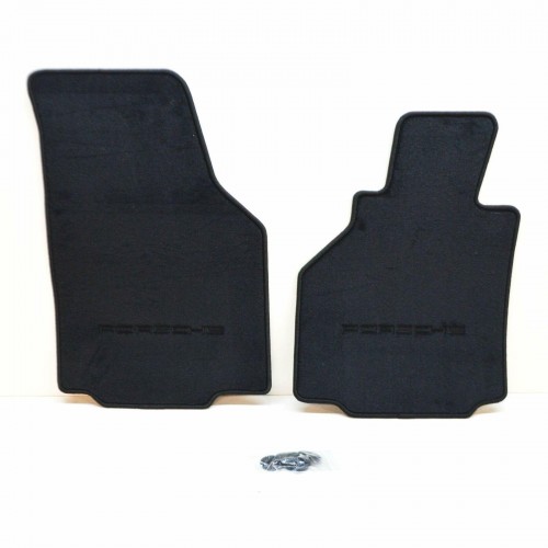 1 set foot mats Black 1