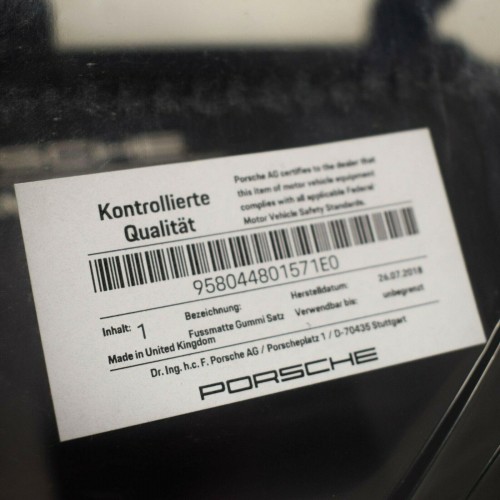 1 SATZ FUSSMATTEN (GUMMI) SCHWARZ 5