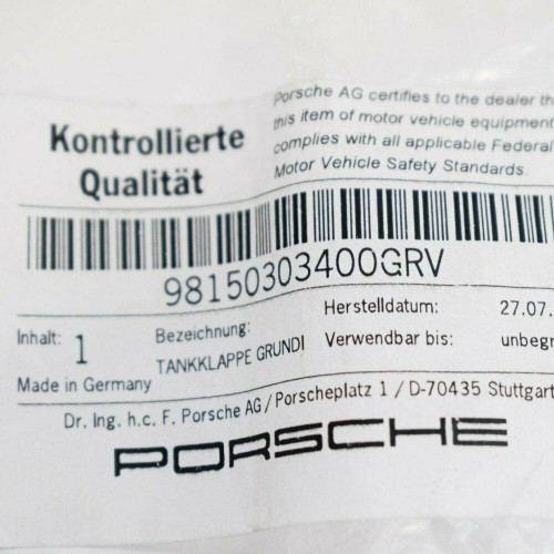 Fuel filler flap Prime coa 6